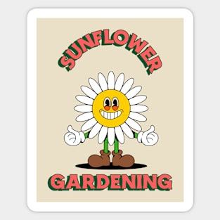 Sunflower Gardening Sticker